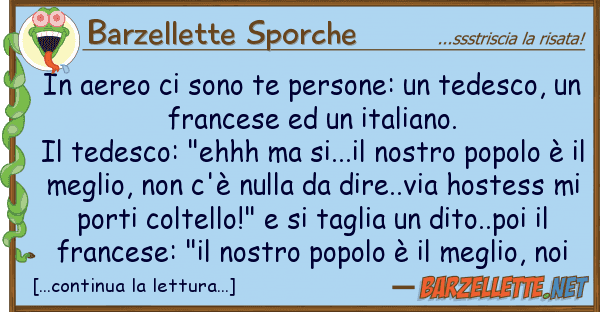 Barzellette Sporche aereo sono te persone: tedesco,
