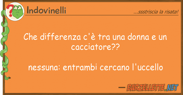 Indovinelli differenza c'è donna