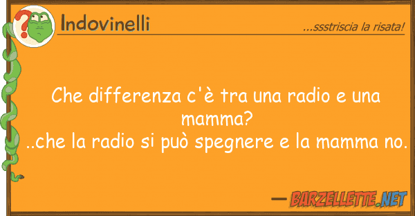 Indovinelli differenza c'è radio