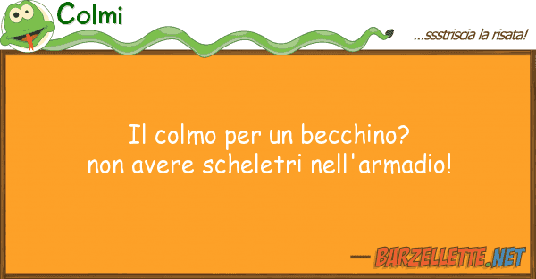 Colmi colmo becchino? avere sche