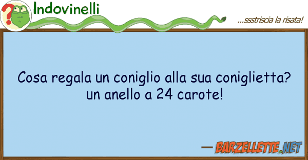 Indovinelli cosa regala coniglio conigli