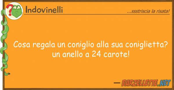 Indovinelli cosa regala coniglio conigli