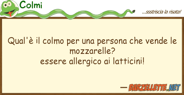 Colmi qual'è colmo persona ven