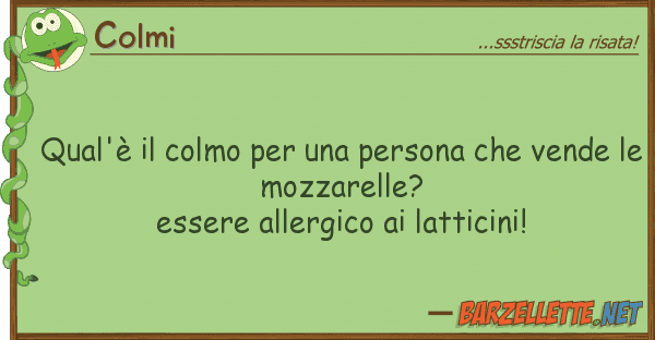 Colmi qual'è colmo persona ven