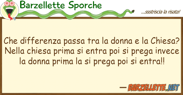 Barzellette Sporche differenza passa donna