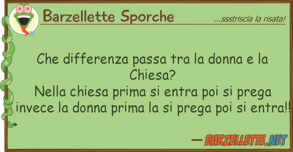 Barzellette Sporche differenza passa donna