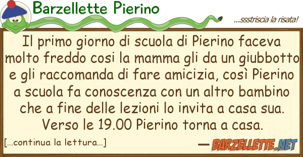 Barzellette Pierino primo giorno scuola pierino fac