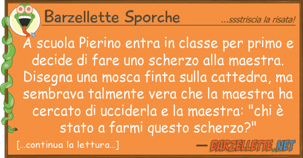 Barzellette Sporche scuola pierino entra classe pri