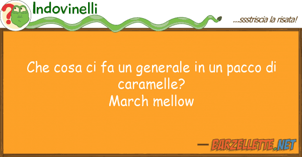 Indovinelli cosa fa generale pacco d