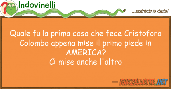 Indovinelli fu prima cosa fece cristofo