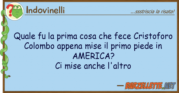 Indovinelli fu prima cosa fece cristofo