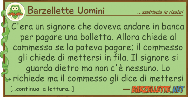 Barzellette Uomini c'era signore doveva andare ba
