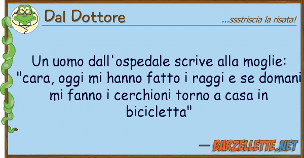Dal Dottore uomo dall'ospedale scrive moglie