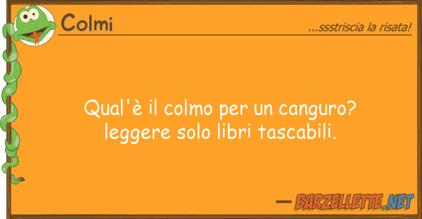 Colmi qual'è colmo canguro? leggere