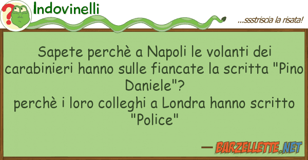Indovinelli sapete perchè napoli volanti