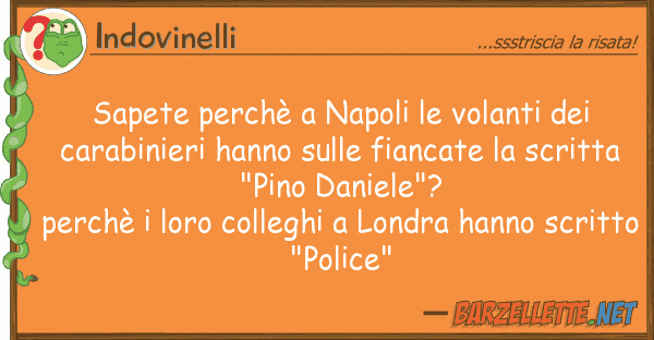 Indovinelli sapete perchè napoli volanti