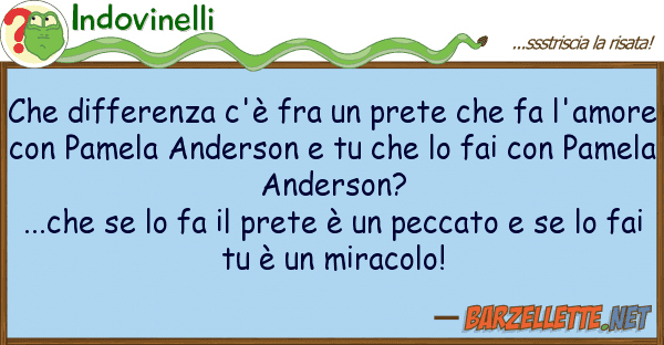Indovinelli differenza c'è fra prete fa