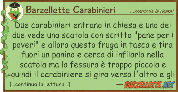 Barzellette Carabinieri due carabinieri entrano chiesa