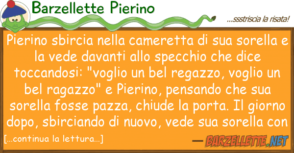 Barzellette Pierino pierino sbircia cameretta s