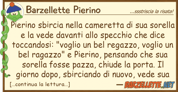Barzellette Pierino pierino sbircia cameretta s