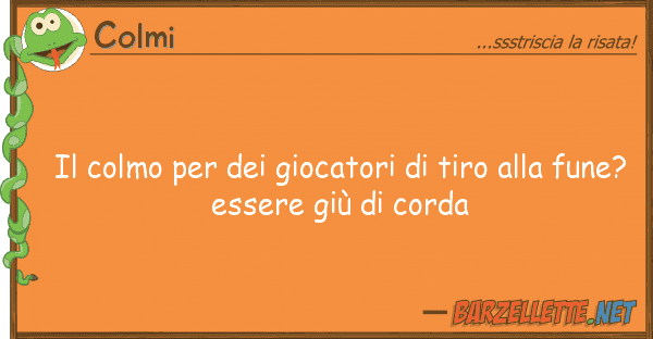Colmi colmo giocatori tiro