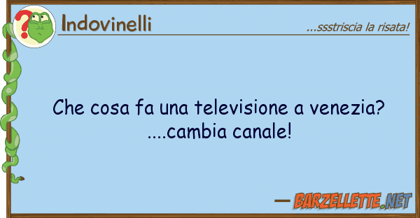 Indovinelli cosa fa televisione venezia?..