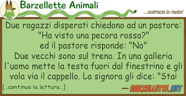 Barzellette Animali due ragazzi disperati chiedono pas