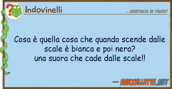 Indovinelli cosa è cosa quando scende