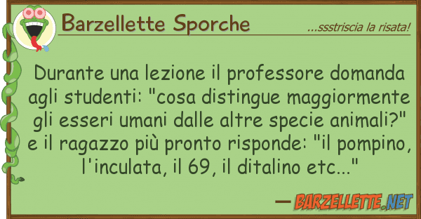 Barzellette Sporche durante lezione professore domand