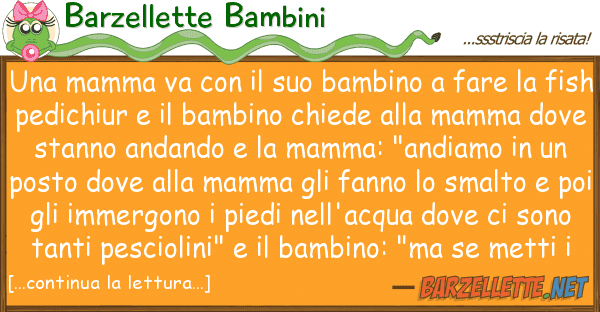Barzellette Bambini mamma va bambino fare