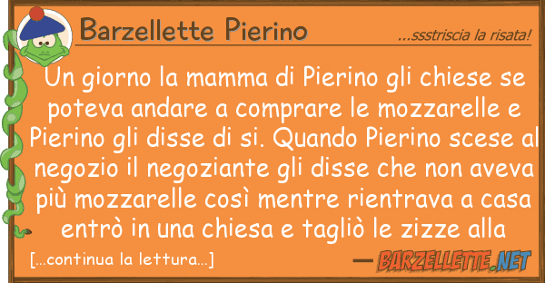 Barzellette Pierino giorno mamma pierino chiese