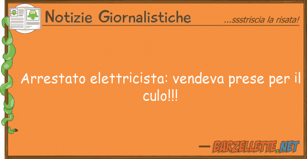 Notizie Giornalistiche arrestato elettricista: vendeva prese pe