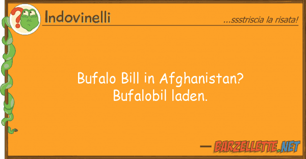 Indovinelli bufalo bill afghanistan? bufalobil