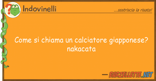 Indovinelli chiama calciatore giapponese?