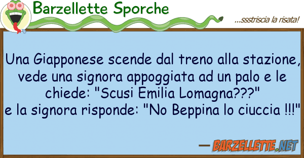 Barzellette Sporche giapponese scende treno sta
