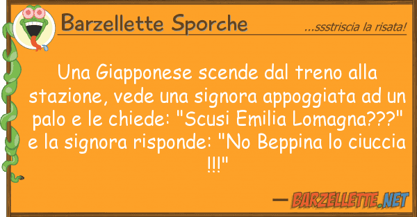 Barzellette Sporche giapponese scende treno sta