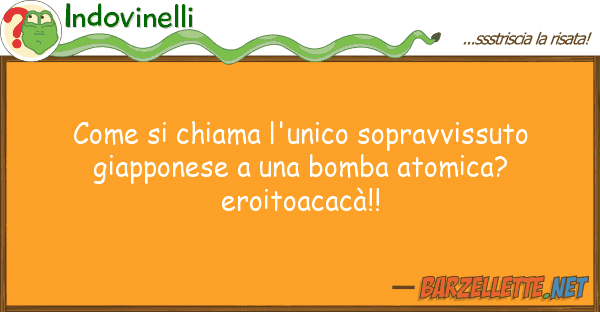 Indovinelli chiama l'unico sopravvissuto gia