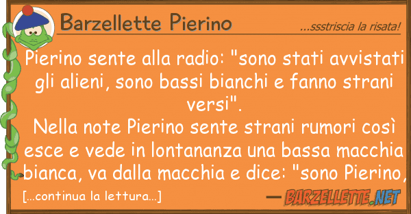 Barzellette Pierino pierino sente radio: "sono stati av