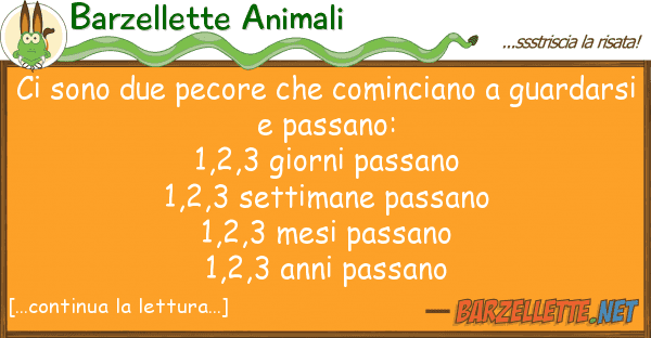 Barzellette Animali sono due pecore cominciano guar