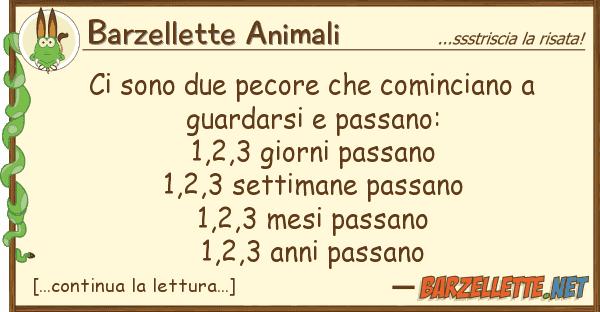 Barzellette Animali sono due pecore cominciano guar