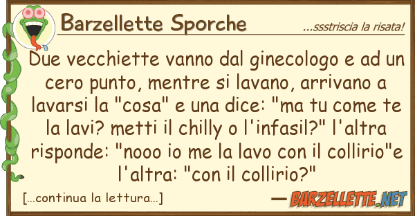 Barzellette Sporche due vecchiette vanno ginecologo