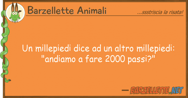 Barzellette Animali millepiedi dice altro millepied