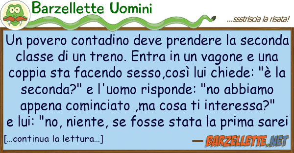 Barzellette Uomini povero contadino deve prendere sec