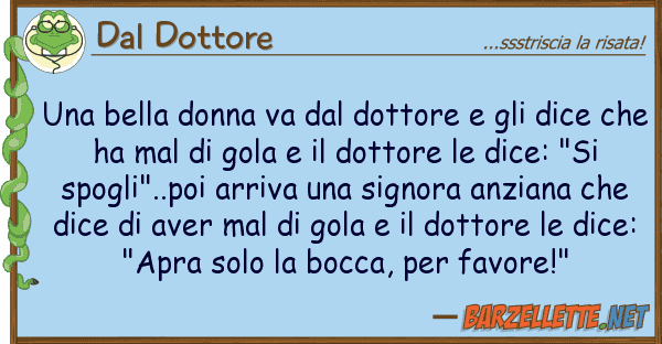 Dal Dottore bella donna va dottore dic