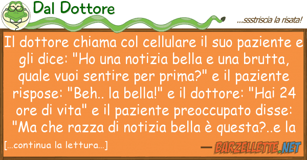 Dal Dottore dottore chiama cellulare p