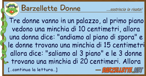 Barzellette Donne tre donne vanno palazzo, primo