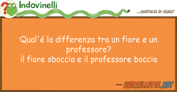 Indovinelli qual'é differenza fiore