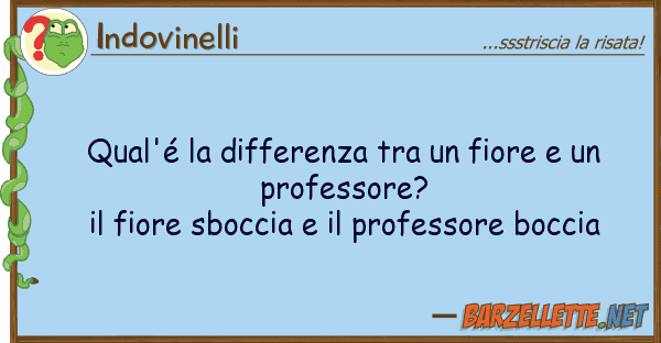 Indovinelli qual'é differenza fiore