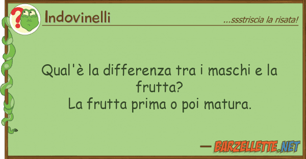 Indovinelli qual'è differenza maschi
