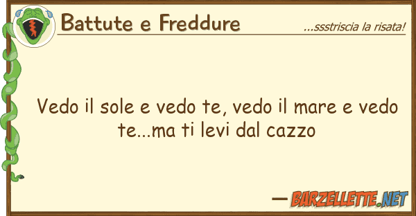 Battute e Freddure vedo sole vedo te, vedo mare v